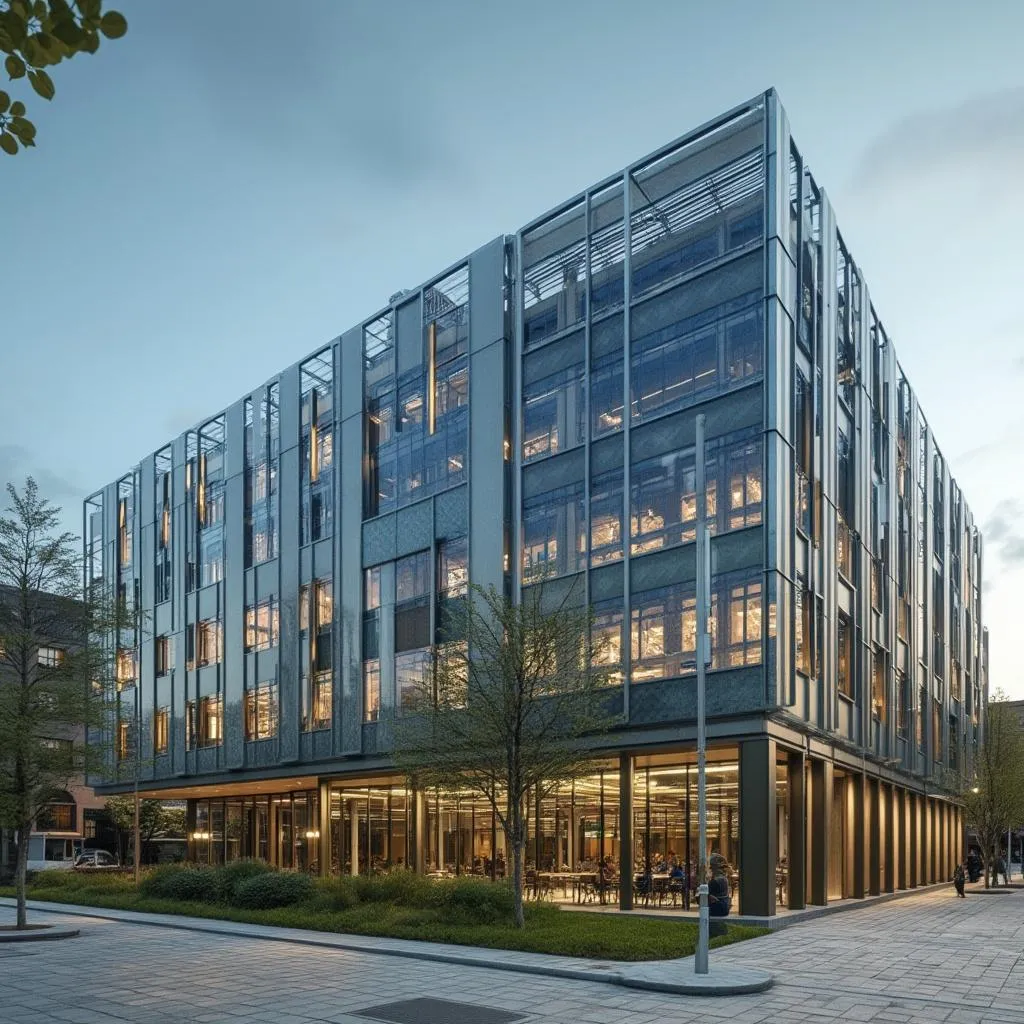 Historia EcoTech Argentina oficinas modernas tecnología verde